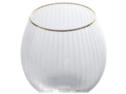 Lot De 6 Verres Ballon 55cl - H.22,5 Cm - Verre- Transparent à Bordure Dorée - FASTONI -Herman Miller Magasin vaisselle 11159243