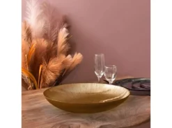 Saladier En Verre Doré Lines 40 X 5 Cm -Herman Miller Magasin vaisselle 12762341