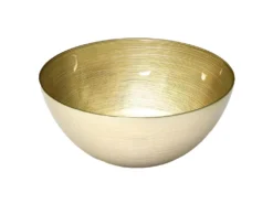 Saladier En Verre Doré Lines 28 X 10 Cm