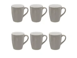 Lot De 6 Mugs "Colorama" 38cl Gris