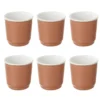 Lot De 6 Tasses à Café "Nature" 9cl Terracotta