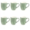 Lot De 6 Mugs "Colorama" 38cl Menthe