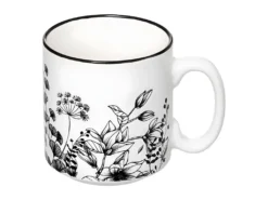 Lot De 4 Mugs Sur Rack "White Floral" 32cm Blanc 5 Lot De 4 Mugs Sur Rack "White Floral" 32cm Blanc -Herman Miller Magasin vaisselle 13534173