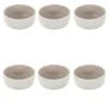 Lot De 6 Bols "Bicolore Mania" 60cl Blanc & Beige