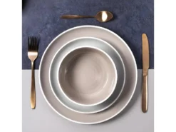 Lot De 6 Bols "Bicolore Mania" 60cl Blanc & Beige -Herman Miller Magasin vaisselle 13534395