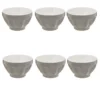 Lot De 6 Bols "Colorama" 60cl Gris