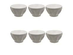 Lot De 6 Bols "Colorama" 60cl Gris