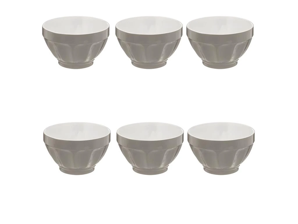 Lot De 6 Bols "Colorama" 60cl Gris 1 Lot De 6 Bols "Colorama" 60cl Gris