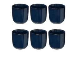 Lot De 6 Tasses à Café "Terre Inconnue" 10cl Bleu