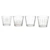 Lot De 4 Verrines Design "Ora" 9cm Transparent
