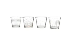 Lot De 4 Verrines Design "Ora" 9cm Transparent