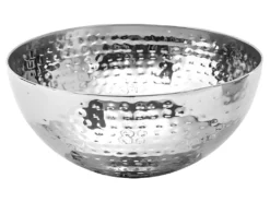 Saladier En Inox "Martelé" 29cm Argent