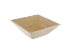 Coupelle Carrée En Bambou "Abo" 28cm Naturel