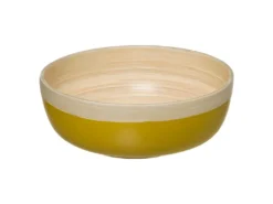 Saladier Rond Bambou "Modern" 20cm Moutarde