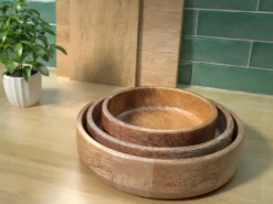 Lot De 3 Bols En Bois De Manguier- D. 17, 15 Et 12 Cm - Naturel - VALISA -Herman Miller Magasin vaisselle 14514577