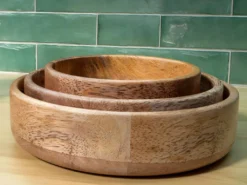 Lot De 3 Bols En Bois De Manguier- D. 17, 15 Et 12 Cm - Naturel - VALISA -Herman Miller Magasin vaisselle 14514587