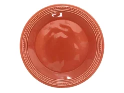 Lot De 6 Assiettes Plates "Carmen" 28cm Corail
