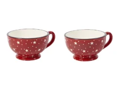 Set De 2 Bols En Céramique Avec Anses Holly