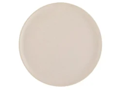 Assiette Plate En Céramique "Marie" 33cm Crème