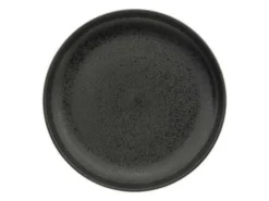 Lot De 6 Assiettes Plates "Loft" 26cm Noir