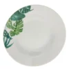 Lot De 6 Assiettes Creuses "Tropica" 20cm Blanc