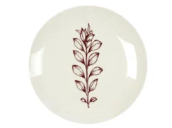 Lot De 6 Assiettes à Dessert "Cottage" 20cm Rouge