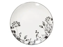 Lot De 6 Assiettes à Dessert "White Floral" 20cm Blanc