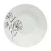 Lot De 6 Assiettes Creuses "Azalée" 20cm Blanc