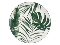 Lot De 6 Assiettes à Dessert "Palme" 19cm Vert