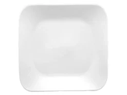 Lot De 6 Assiettes Plates "Elegance" 25cm Blanc