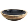 Assiette Creuse En Bois "Black Forest" 24cm Noir