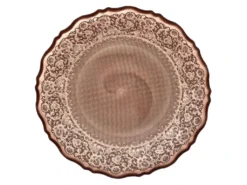 Lot De 6 Assiettes De Présentation "Mirage" 32cm Rose