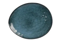 Lot De 6 Assiettes Plates "Au Grès" 27cm Bleu