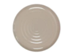 Lot De 6 Assiettes Plates "Bicolore Mania" 27cm Beige
