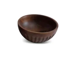 Bol Décoratif Bois Effet Noyer