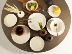 Service De 6 Assiettes En Grès - D.26 Cm - Blanc Cassé - MOA -Herman Miller Magasin vaisselle 7500899