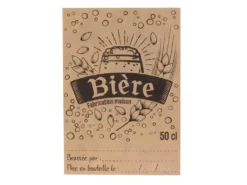 Coffret 54 Pièces "Bière Artisanale" 22cm Marron -Herman Miller Magasin verre 13685407