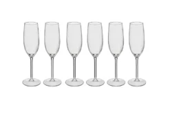 Lot De 6 Flûtes à Champagne "Volta" 21cl Transparent