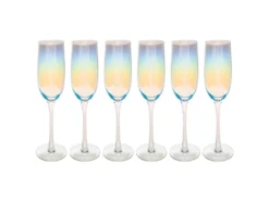 Lot De 6 Flûtes à Champagne "Fantasy" 21cl Transparent
