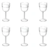 Lot De 6 Verres à Vin "Green Harmony" 20cm Transparent