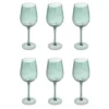 Lot De 6 Verres à Vin "Minéral" 38cl Vert