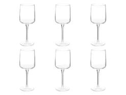 Lot De 6 Verres à Vin "Flora" 34cl Transparent