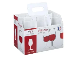 Lot De 6 Verres à Vin "Viticole" 21cl Transparent -Herman Miller Magasin verre 13687669