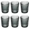 Lot De 6 Verres à Eau "Mona" 30cl Noir