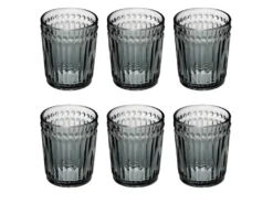 Lot De 6 Verres à Eau "Mona" 30cl Noir