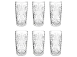 Lot De 6 Gobelets Hauts "Ayla" 35cl Transparent