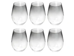 Lot De 6 Verres à Eau "Vie Sauvage" 54cl Noir