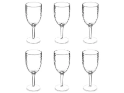 Lot De 6 Verres à Pied "Estiva" 35cl Transparent
