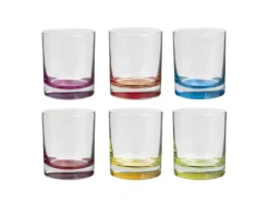 Lot De 6 Verres à Eau "Colori" 9cm Multicolore