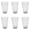 Lot De 6 Verres à Eau "Martelé" 34cl Gris Irisé